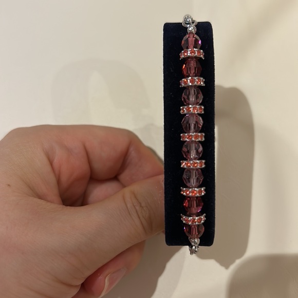 Swarovski bracelet，Pink - Picture 2 of 3